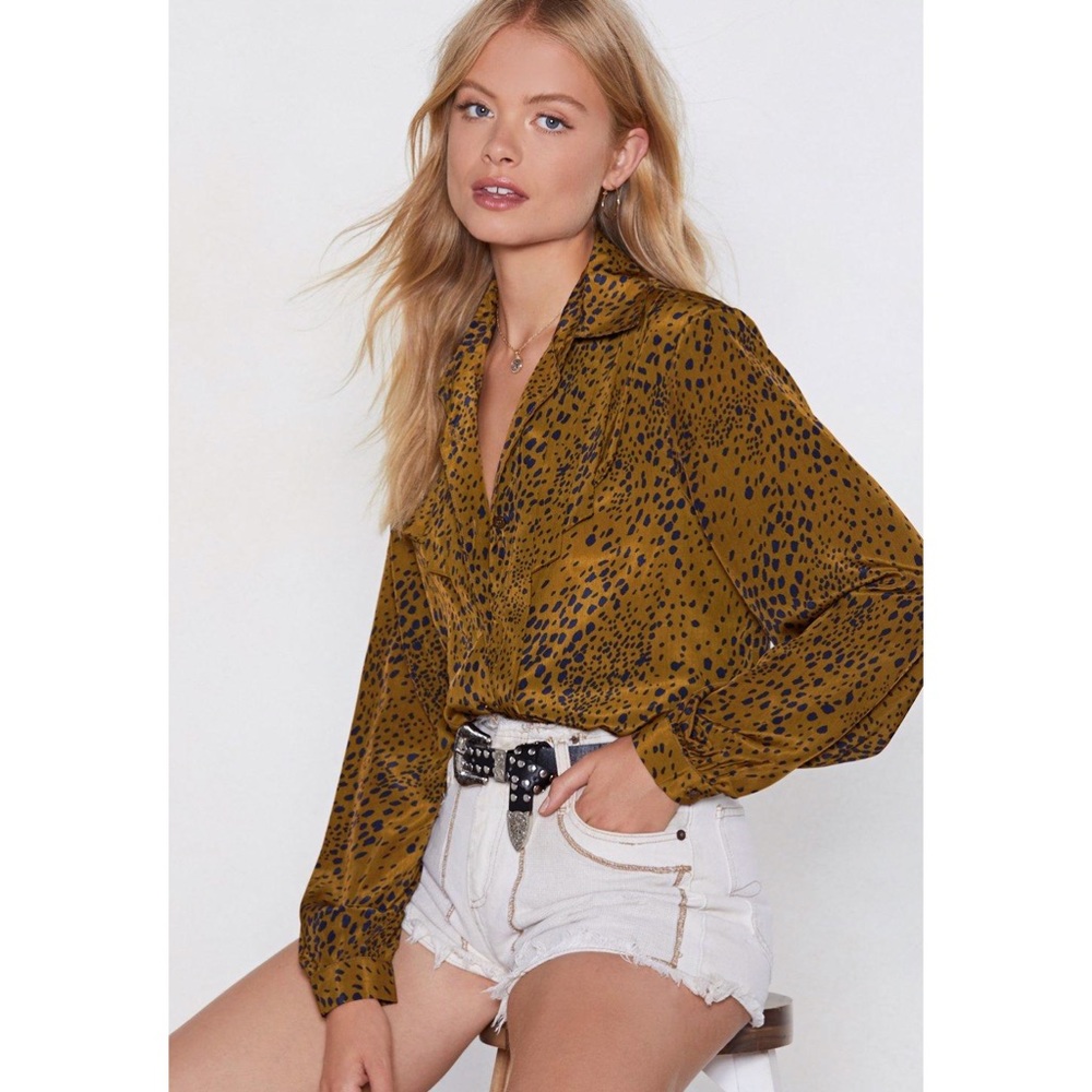 Nastygal Wild life leopard shirt blouse